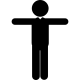 man-standing-with-extended-arms-to-sides